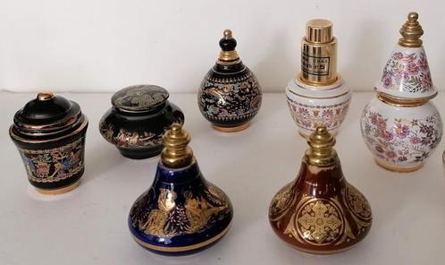 9 Griekse sierflessen en potjes, Verzamelen, Parfumverzamelingen, Gebruikt, Overige typen, Ophalen of Verzenden