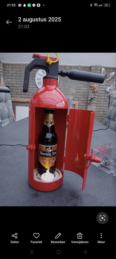 Brandblusser als mancave accessoire, Ophalen, Gebruikt