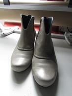 G122 Durea mt 4,5 laarsjes grijs leer leder, Kleding | Dames, Schoenen, Durea, Verzenden, Lage of Enkellaarzen, Zo goed als nieuw