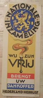 Affiche - Wij zijn vrij !! - 1945 -46 / Bevrijding, Verzamelen, Militaria | Tweede Wereldoorlog, Ophalen of Verzenden, Overige soorten