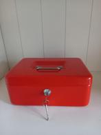 Vintage retro oranje geld kistje, Ophalen of Verzenden, Huis en Inrichting