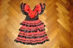 CARNAVAL flamenco spaanse danseres jurk, rood zwart, mt 104, Ophalen of Verzenden, Zo goed als nieuw, 104 of kleiner, Meisje