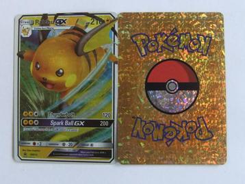 Gouden folie repro fan art displaykaart  Raichu GX 210 beschikbaar voor biedingen