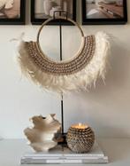 Schelpen ornament met veren, Nieuw, Ophalen of Verzenden, Aa, Aa