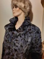 Unisex echte bontjas bont jas bontjasje maat m, Ophalen of Verzenden, Zo goed als nieuw, Grijs, Jas of Mantel