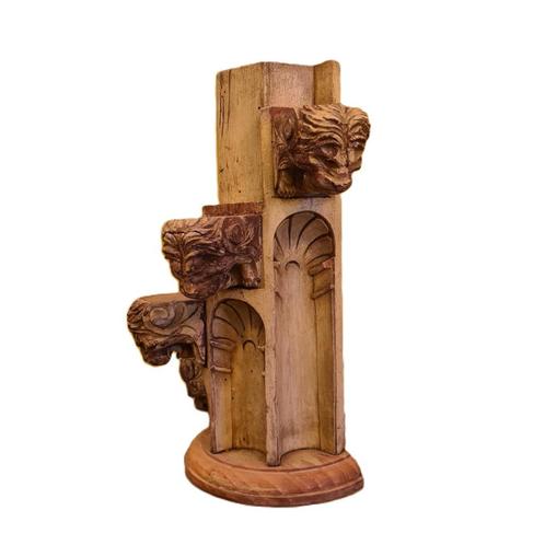 Frans houten element met leeuwenkoppen, 18e eeuw, Antiek en Kunst, Kunst | Beelden en Houtsnijwerken, Ophalen of Verzenden