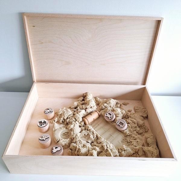 Houten speelbak / sensorisch, Kinderen en Baby's, Speelgoed | Houten speelgoed, Nieuw, Ophalen of Verzenden