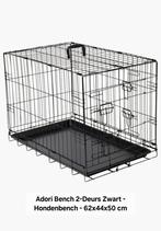 Adori hondenbench(62x44x50 cm)+zwarte benchhoes (62x46x51cm), Dieren en Toebehoren, Hondenhokken, Ophalen, Gebruikt, Minder dan 75 cm