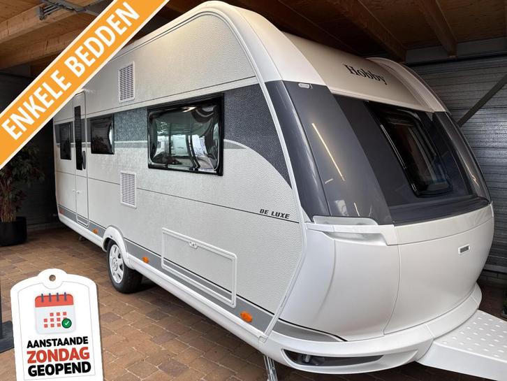 Hobby De Luxe 495 UL Model 2026, Caravans en Kamperen, Caravans, Bedrijf, tot en met 4, 1000 - 1250 kg, Rondzit, Hobby, 2 aparte bedden