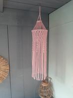 Roze macrame lampenkap., Ophalen of Verzenden, Zo goed als nieuw