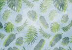 Palmbladeren vlies behang 416 x 254 cm VOORRAAD OPRUIMING, Verzenden, 10 tot 25 m², Groen, Botanisch, palmbladeren