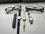 3 pasr horloges plus bril montuur, Sieraden, Tassen en Uiterlijk, Horloges | Dames, Ophalen of Verzenden, Zo goed als nieuw, Overige merken