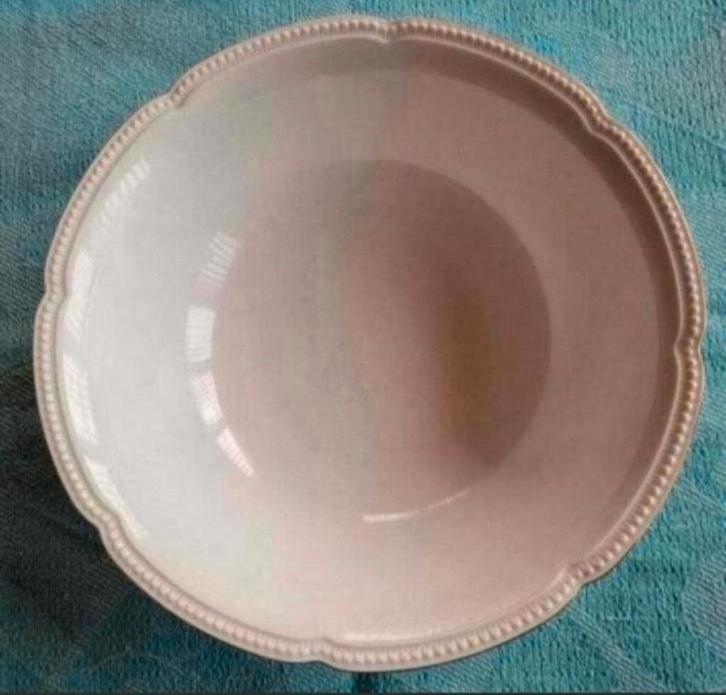 Creme diepe schaal Heinrich H&C Selb gouden bies parelrand, Antiek en Kunst, Antiek | Schalen, Ophalen of Verzenden