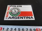 sticker WK 1978 Argentina POLEN  Henkes 'n beste borrel, Verzamelen, Ophalen, Zo goed als nieuw, Bedrijf of Vereniging