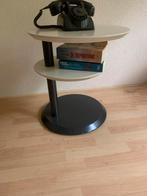 Retro leolux cyclo bijzettafel, Minder dan 55 cm, Rond, Zo goed als nieuw, Ophalen