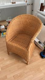 MOET WEG - Rotan Fauteuil Vintage Stijl, Ophalen, Gebruikt, Minder dan 75 cm, Riet of Rotan