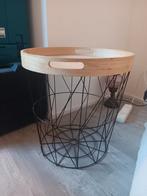 Bijzet tafel, Huis en Inrichting, Minder dan 55 cm, Rond, Zo goed als nieuw, Hout