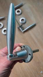 Deurkrukken RVS, Doe-het-zelf en Verbouw, Hang- en Sluitwerk, Ophalen, Gebruikt, Rvs, Klink of Kruk