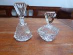Kristallen flacon en dekseldoosje, Anna Hutte, Antiek en Kunst, Antiek | Glas en Kristal, Ophalen of Verzenden