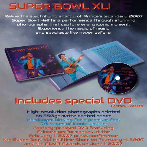 Prince - Superbowl XLI Book 70 Pages + DVD LIMITED EDITION, Cd's en Dvd's, Cd's | Pop, Nieuw in verpakking, 2000 tot heden, Verzenden