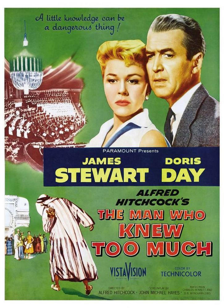 12. The Man who Knew too Much, Hitchcock o.a. James Stewart., Cd's en Dvd's, Dvd's | Klassiekers, Zo goed als nieuw, Actie en Avontuur