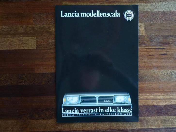 Lancia Modellenscala programma (1987), Boeken, Auto's | Folders en Tijdschriften, Nieuw, Overige merken, Ophalen of Verzenden
