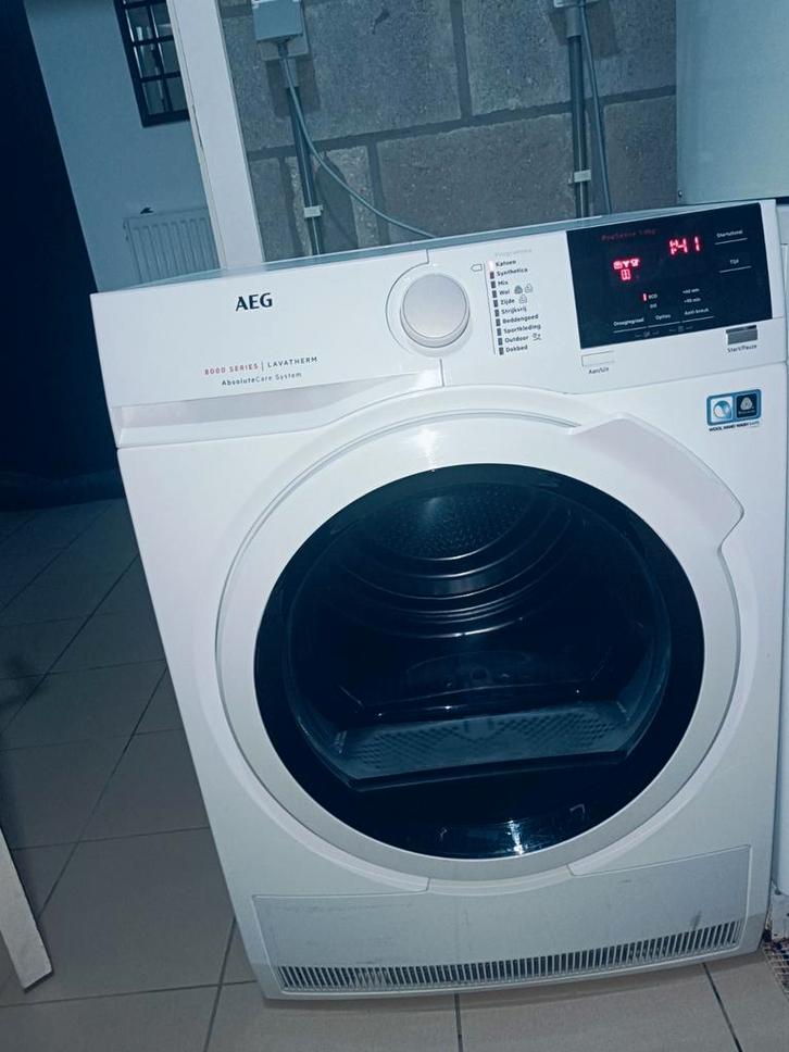AEG 8000 Serie Lavatherm Warmtepomp Droger 8 kg condens, Witgoed en Apparatuur, Wasdrogers, Zo goed als nieuw, Overige typen, 6 tot 8 kg