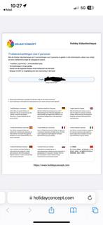 7 hotel overnachtingen Holiday concept, Twee personen, Overige typen