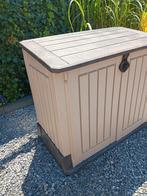 nette keter tuinkast  / opbergbox  / kussenkist, Tuin en Terras, Bergingen en Tuinkasten, Ophalen, Gebruikt, Kunststof