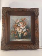 Bloemen stilleven in hand gestoken eiken lijst, Ophalen