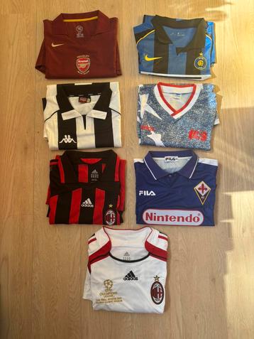 Vinatge voetbalshirts (7 stuks) beschikbaar voor biedingen