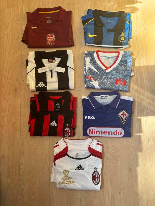 Vinatge voetbalshirts (7 stuks), Sport en Fitness, Voetbal, Gebruikt, Shirt, Maat XL, Ophalen of Verzenden