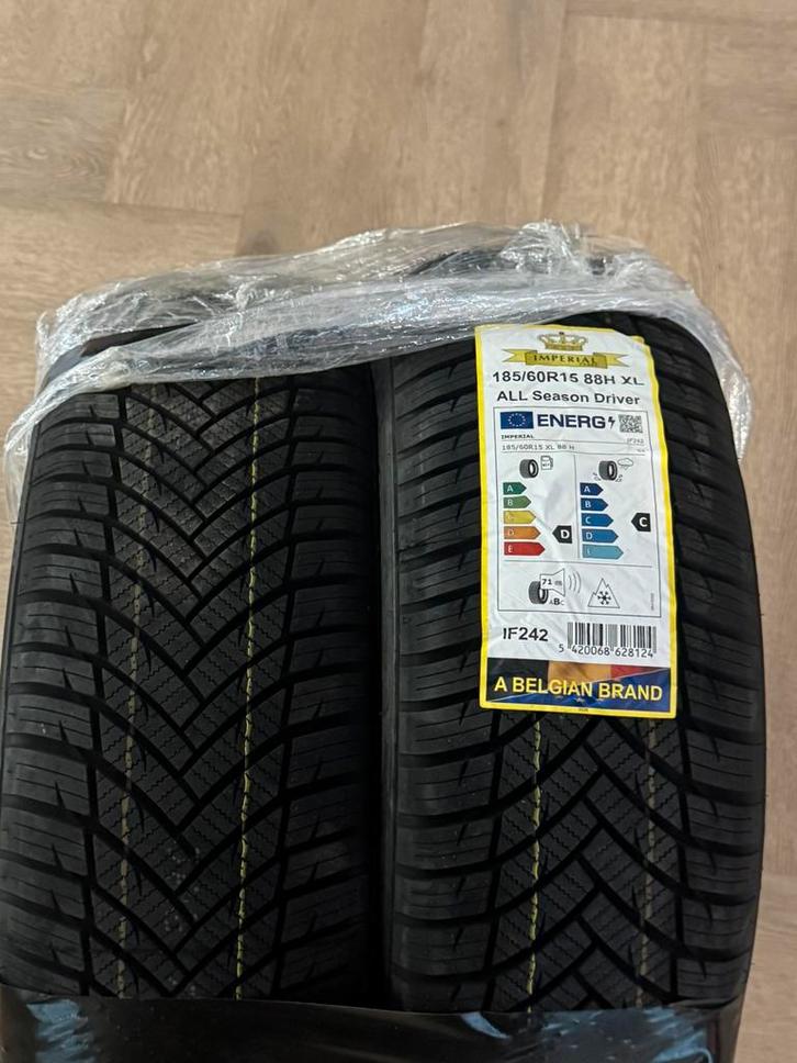 2 x NIEUWE BANDEN  ALL-SEASON 185-60-15 NIEUW  IMPERIAL, Auto-onderdelen, Banden en Velgen, Band(en), Zomerbanden, 15 inch, 185 mm
