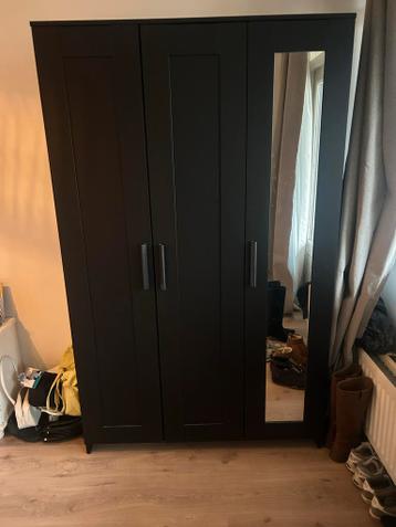 IKEA Brimnes Pax kast - Zwart met spiegeldeur - afbeelding 3