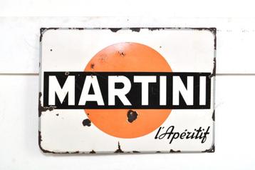Vintage Martini bord emaille sign collectors item jaren 50 beschikbaar voor biedingen