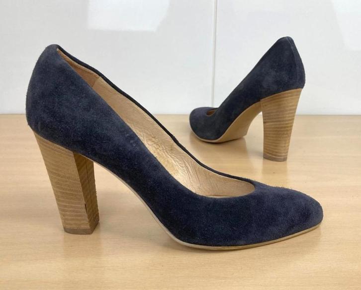 Nieuwe Via Vai suède blauwe hoge hakken pumps maat 38.5, Kleding | Dames, Schoenen, Nieuw, Pumps, Blauw, Ophalen of Verzenden