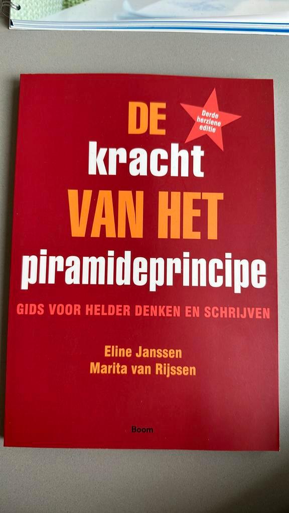 Marita van Rijssen - De kracht van het piramideprincipe, Boeken, Wetenschap, Zo goed als nieuw, Ophalen of Verzenden