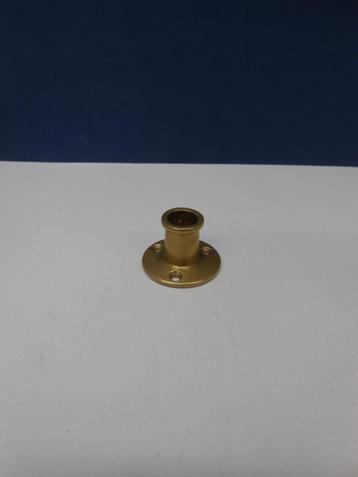 Vlaggenstokhouder, 13 mm, messing, recht, laag model beschikbaar voor biedingen