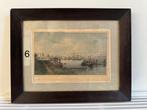 NR: 6 Gravure - Rotterdam Boompjes -, Antiek en Kunst, Kunst | Etsen en Gravures, Ophalen