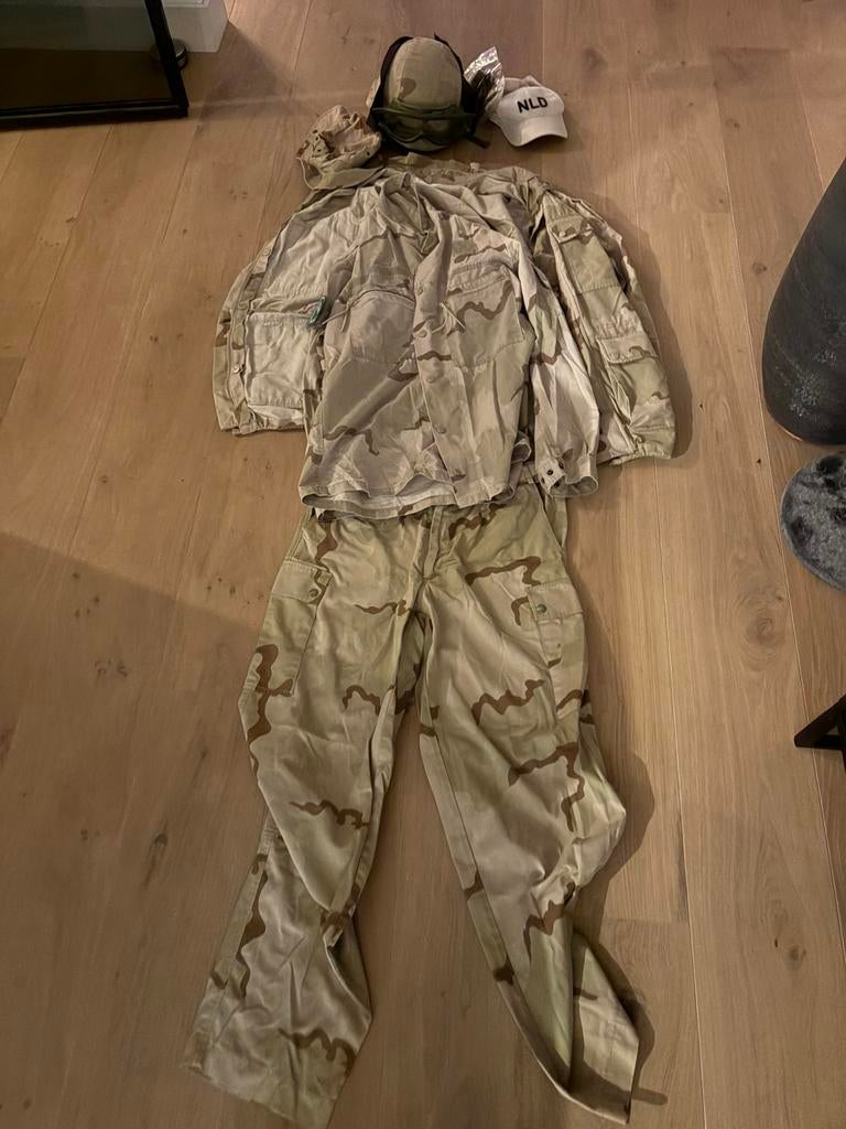 TFU Nederlands desert uniform, gedragen in Afghanistan, Verzamelen, Militaria | Algemeen, Landmacht, Kleding of Schoenen, Nederland
