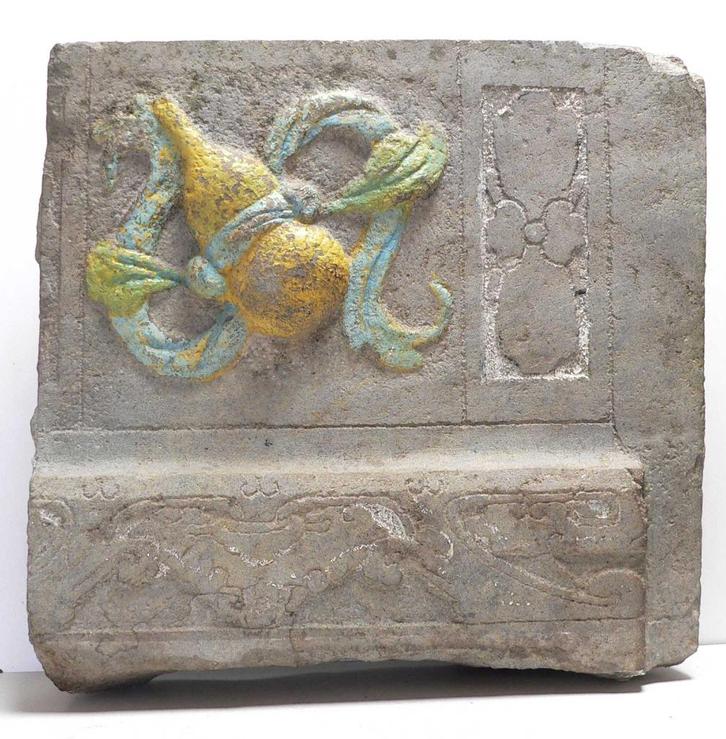 Antieke Tempel steen uit China CS2 kunst azie beeld tuin, Antiek en Kunst, Kunst | Niet-Westerse kunst, Ophalen of Verzenden