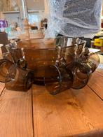 Vintage bowl set 8 glaasjes, Verzamelen, Glas en Borrelglaasjes, Gebruikt, Ophalen of Verzenden, Borrel- of Shotglas