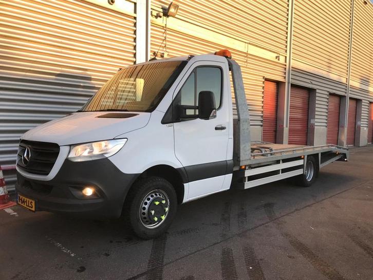 Mercedes-Benz Sprinter 516 Oprijwagen, Witteveen Tijhof, Auto's, Bestelauto's, Bedrijf, ABS, Adaptive Cruise Control, Airbags