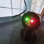 Laserlamp met kerstafbeeldingen in rood en groen, Ophalen of Verzenden, Zo goed als nieuw