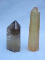 2 chakra bergkristallen / kwarts obelisken - ca. 1900, Ophalen of Verzenden