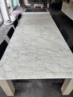 Carera marmeren eettafel, Huis en Inrichting, Tafels | Eettafels, Ophalen, Overige materialen, Gebruikt, 100 tot 150 cm