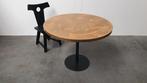 Messing gepatineerde tafel rond wabi sabi gietijzer Pedrali, Ophalen, Gebruikt, Rond, .