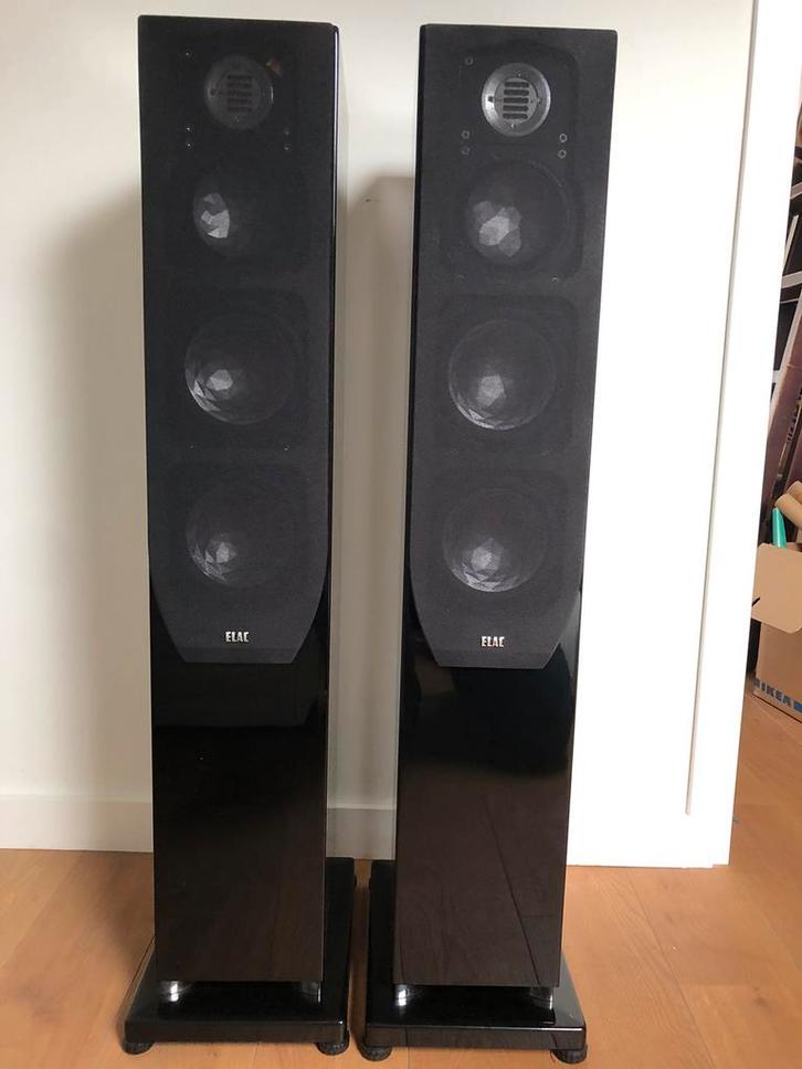 Beste Elac FS 249 speakers., Audio, Tv en Foto, Luidsprekers, Zo goed als nieuw, Front, Rear of Stereo speakers, 120 watt of meer