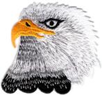 Eagle stoffen opstrijk patch embleem #11, Verzamelen, Stickers, Nieuw, Verzenden