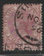 postzegel Straits Settlements # 102 Koningin Victoria 1894, Postzegels en Munten, Postzegels | Oceanië, Verzenden, Gestempeld